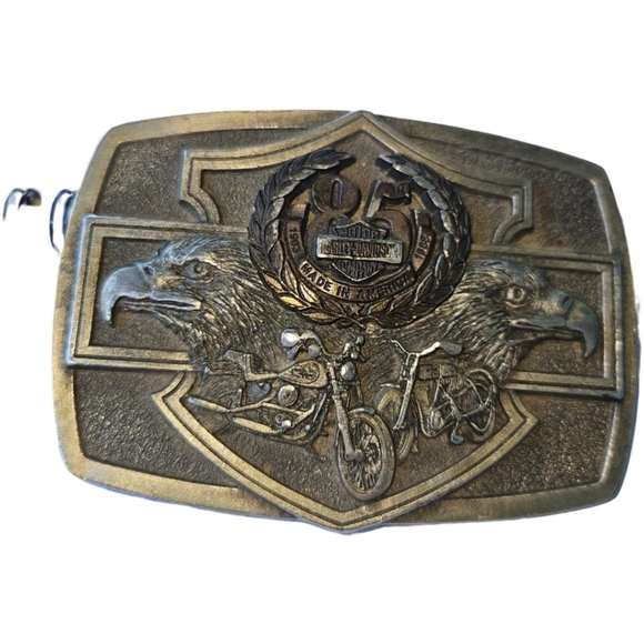 🏍 1989 Harley-Davidson Bronze Eagle Belt Buckle